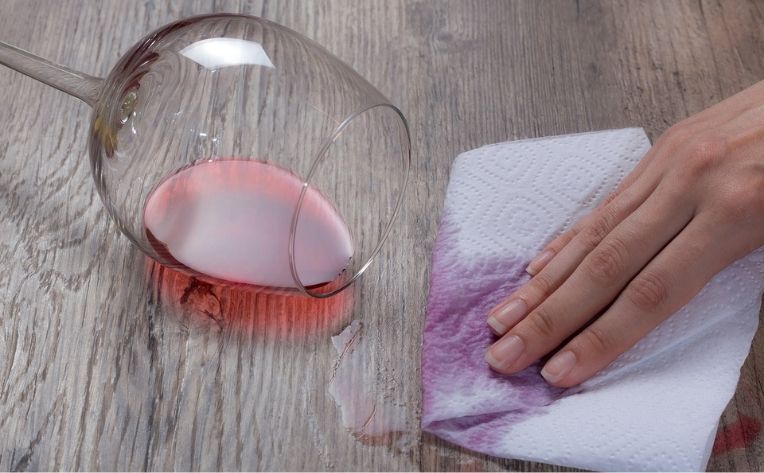 red wine stain hardwood flooring