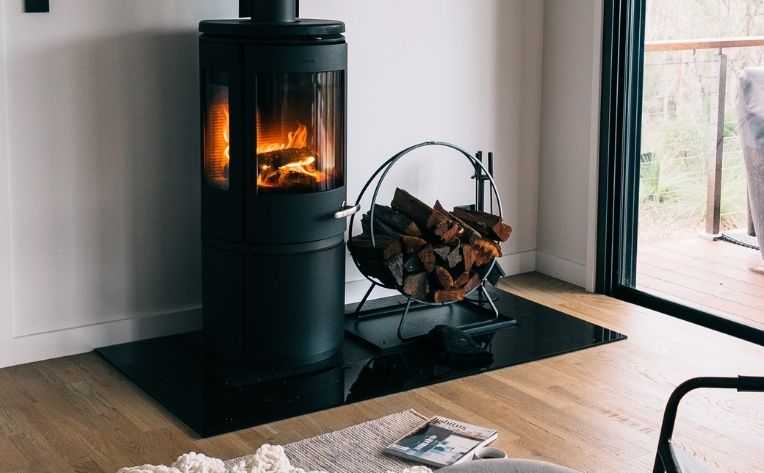 Hardwood Flooring with Fireplace